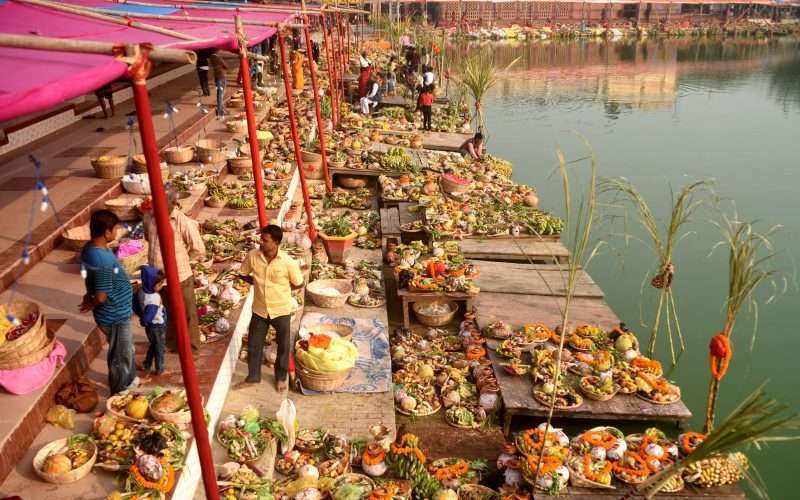 काठमाडौंका नदी तथा पोखरीहरुमा पनि छठ पूजाको तयारी