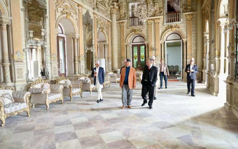 प्रधानमन्त्रीको नयाँ कार्यालयमा प्रचण्ड र ओलीको भेटघाट (फोटो फिचर )